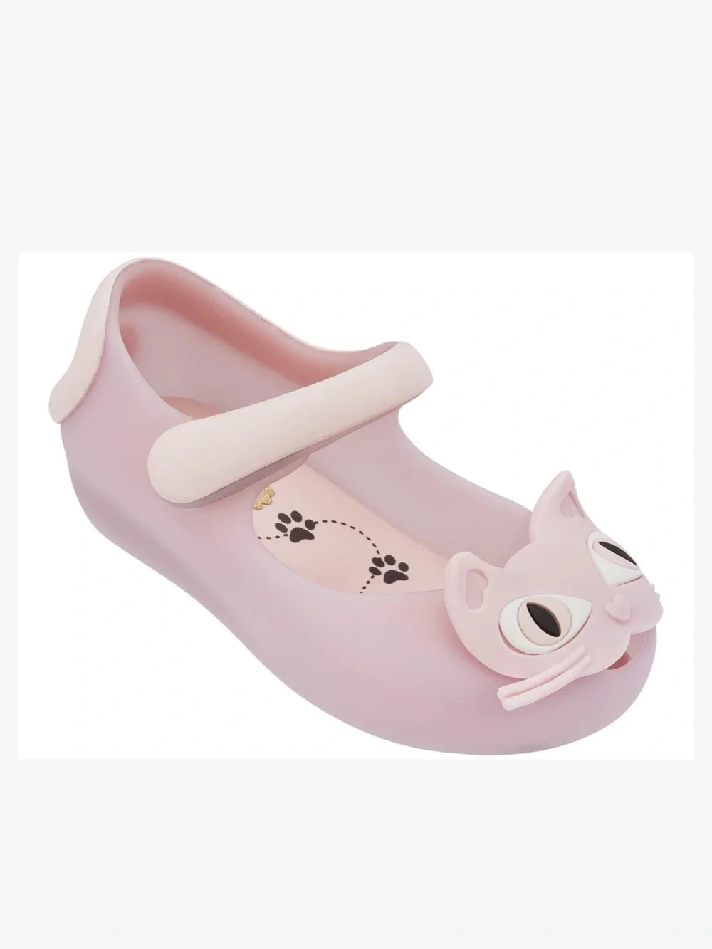 Mini Melissa Ultragirl II Cat Pink Jelly Shoes Mary Jane’s Baby Girls size 7 $59